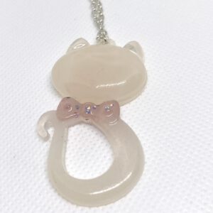 Kette „Kitty“ weiß-rosa