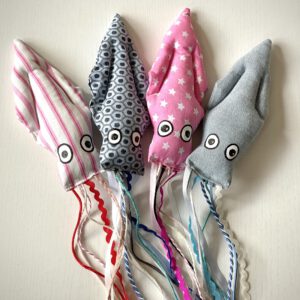 Tintenfisch "Okti" rosa und blau