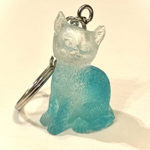 Schlüsselanhänger "kleines Kätzchen“ türkis