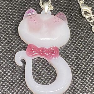 Kette „Kitty“ weiß-pink