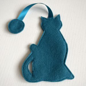 Lesezeichen „Buchtatze“ türkis